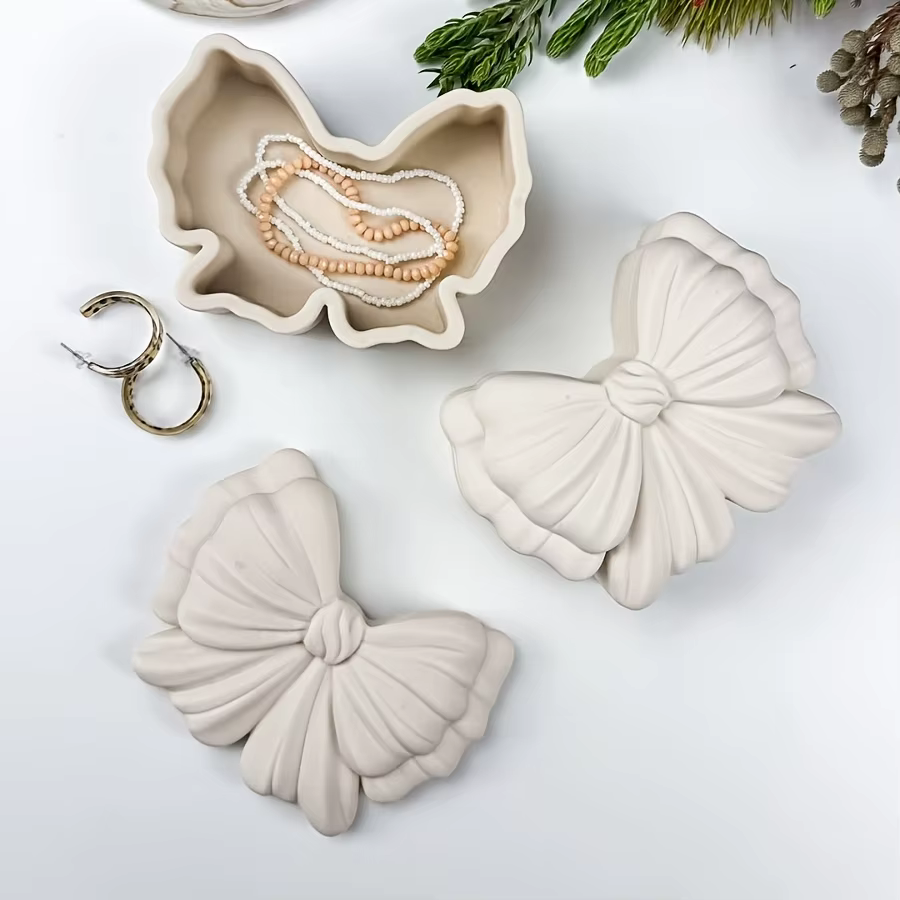 Ensemble de boîtes à bijoux en forme d'arc | Moules en argile et silicone