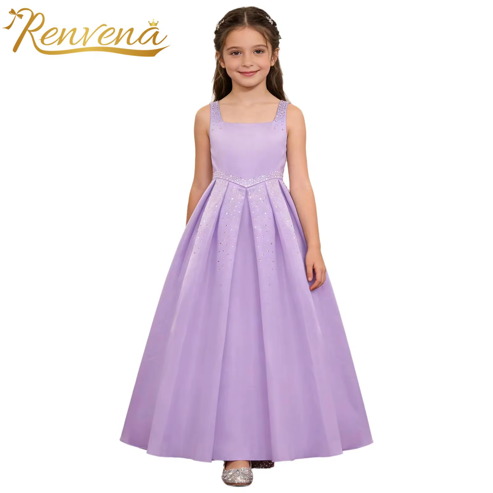 Robes de bal de princesse pour jeunes demoiselles d'honneur