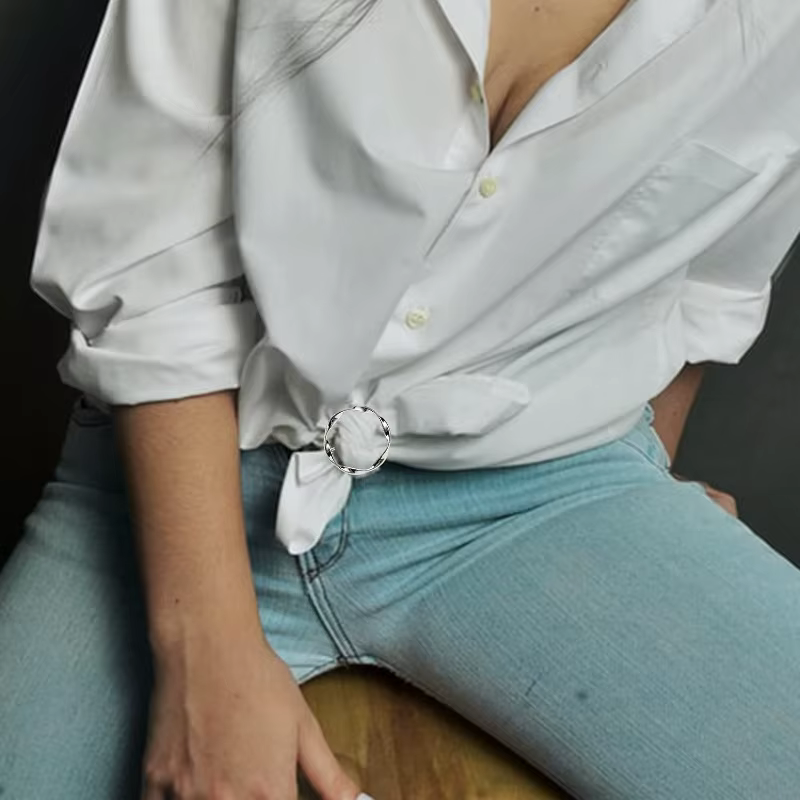 Lot de 5 clips pour écharpe et col de T-shirt