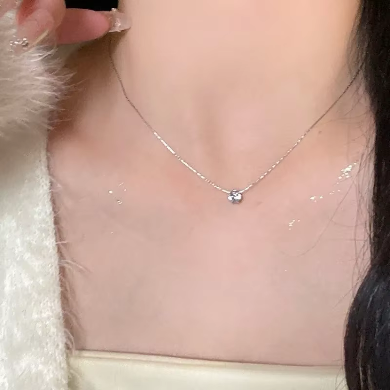 Collier de luxe avec pendentif en Zircon pour femmes