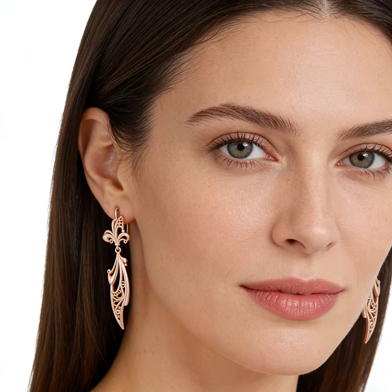 Kinel – boucles d'oreilles longues brillantes uniques pour femmes