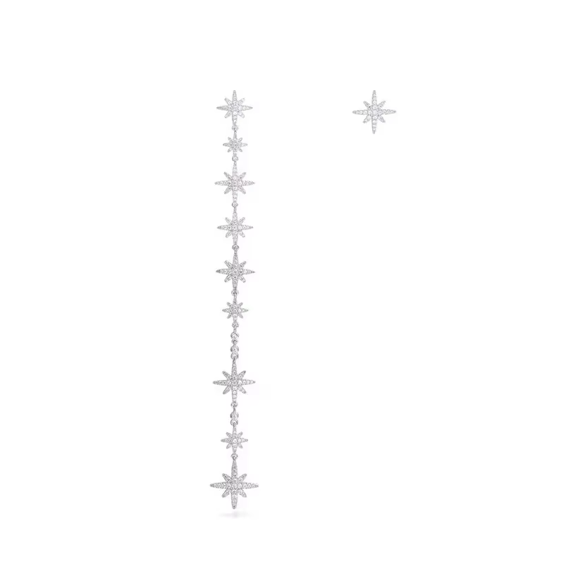LI KI – boucles d'oreilles à pampilles en argent 925 de haute qualité