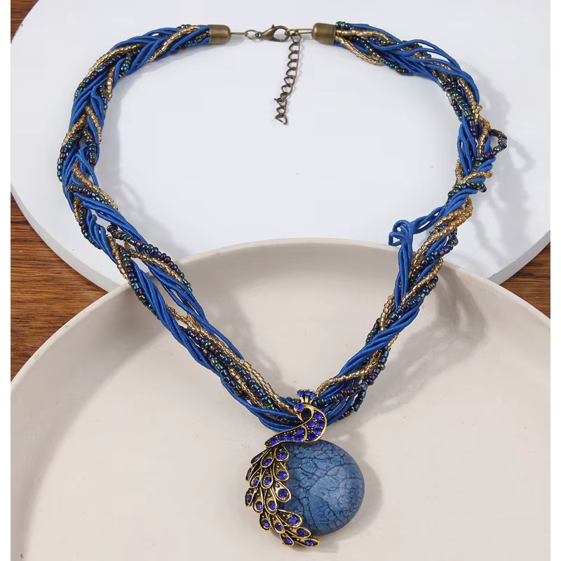 Collier ras du cou ethnique bohémien pour femmes