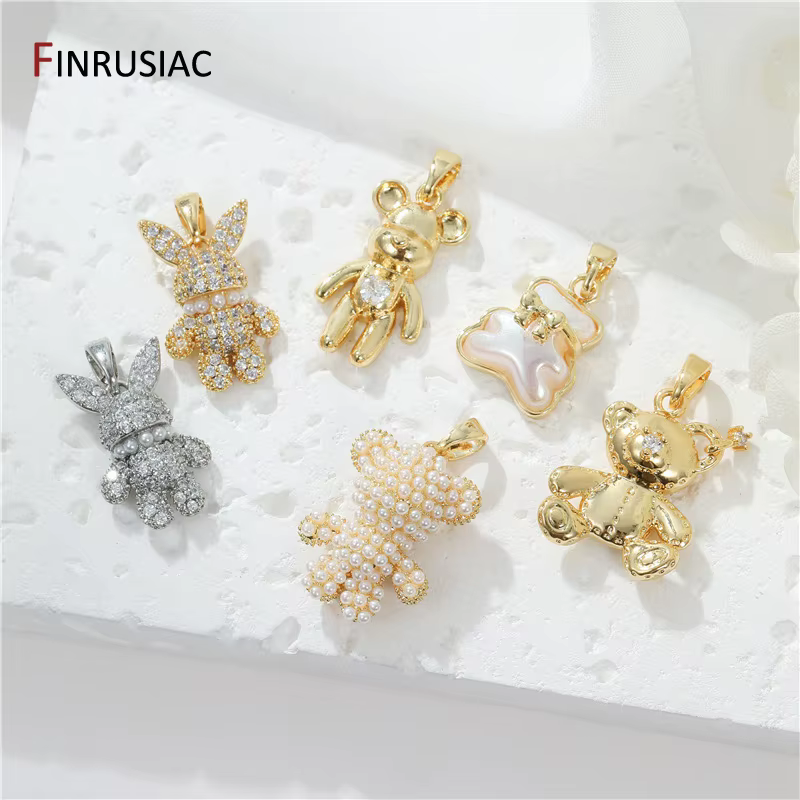 Charmes plaqués or 14 carats pour bijoux