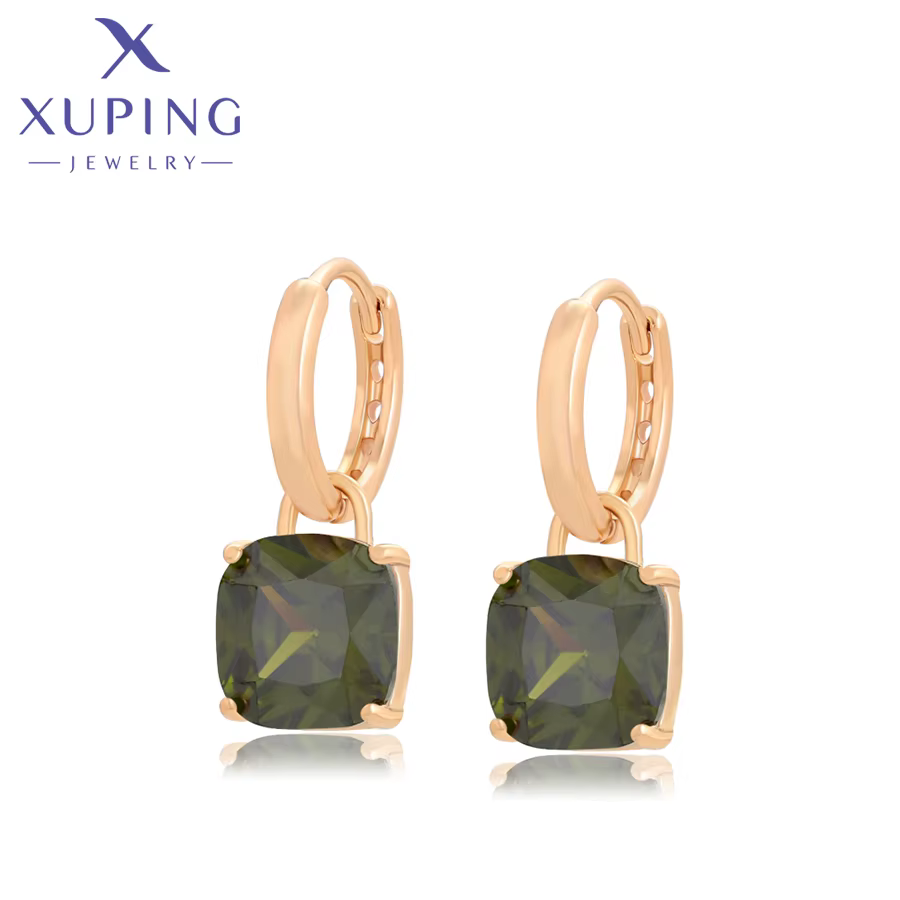 Boucles d'oreilles créoles carrées Xuping Jewelry