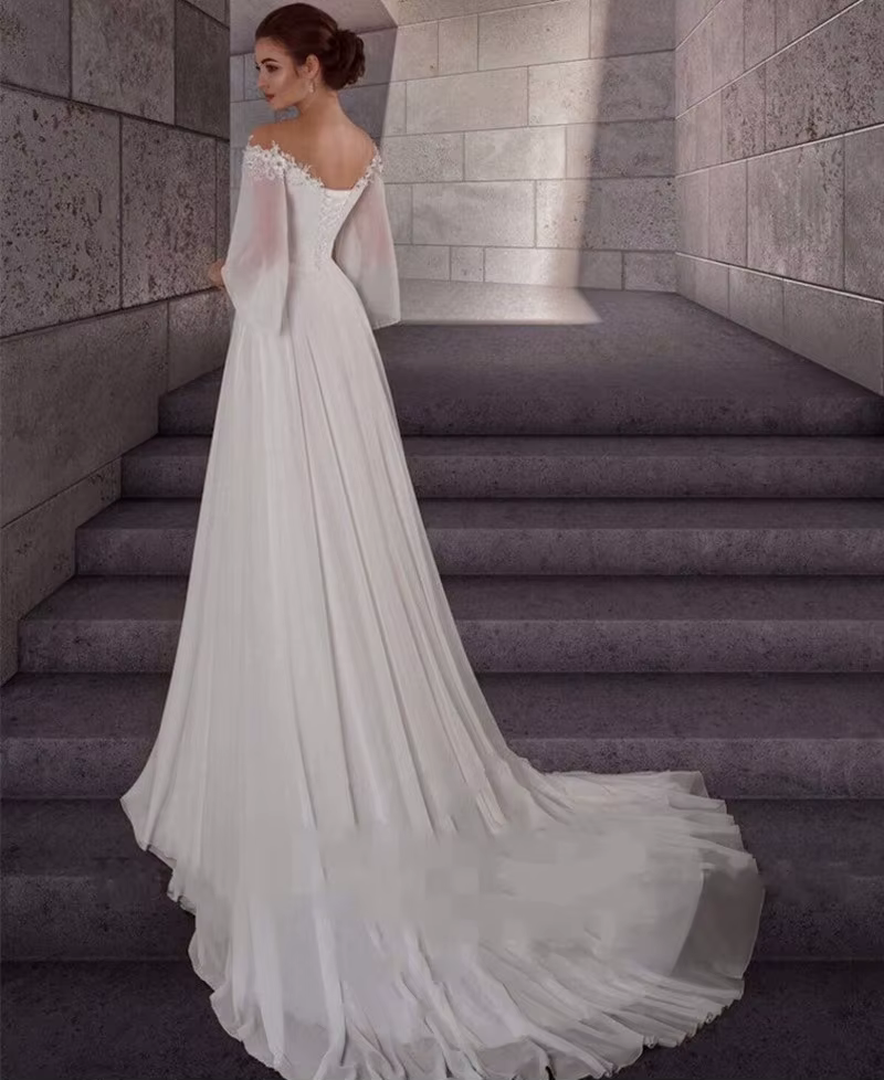 ALTERWomen-Robe de Mariée de Grande Taille Personnalisée avec Lacets dans le Dos