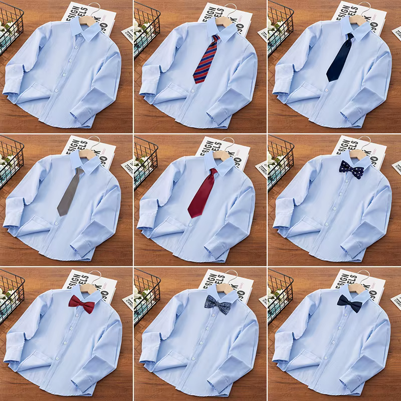 Chemise formelle avec nœud pour garçon adolescent