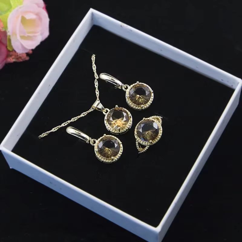 Ensemble de bijoux caméléon turc rond
