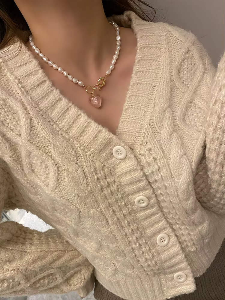 Collier ras du cou en titane avec or 18 carats pour femme