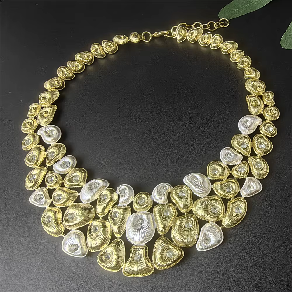 Ensemble de bijoux plaqués or 18 carats pour femmes