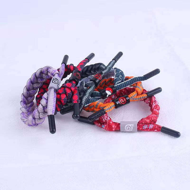 Ensemble de bijoux tissés Naruto Anime
