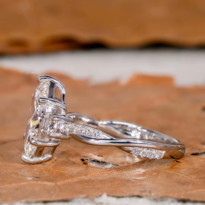 Bague ovale en argent sterling 925 pour femme, bijou tendance, cadeau