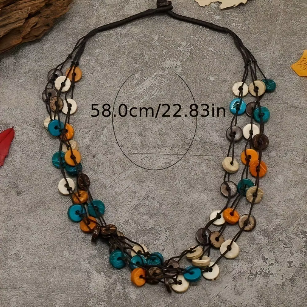 Collier ethnique bohème en perles