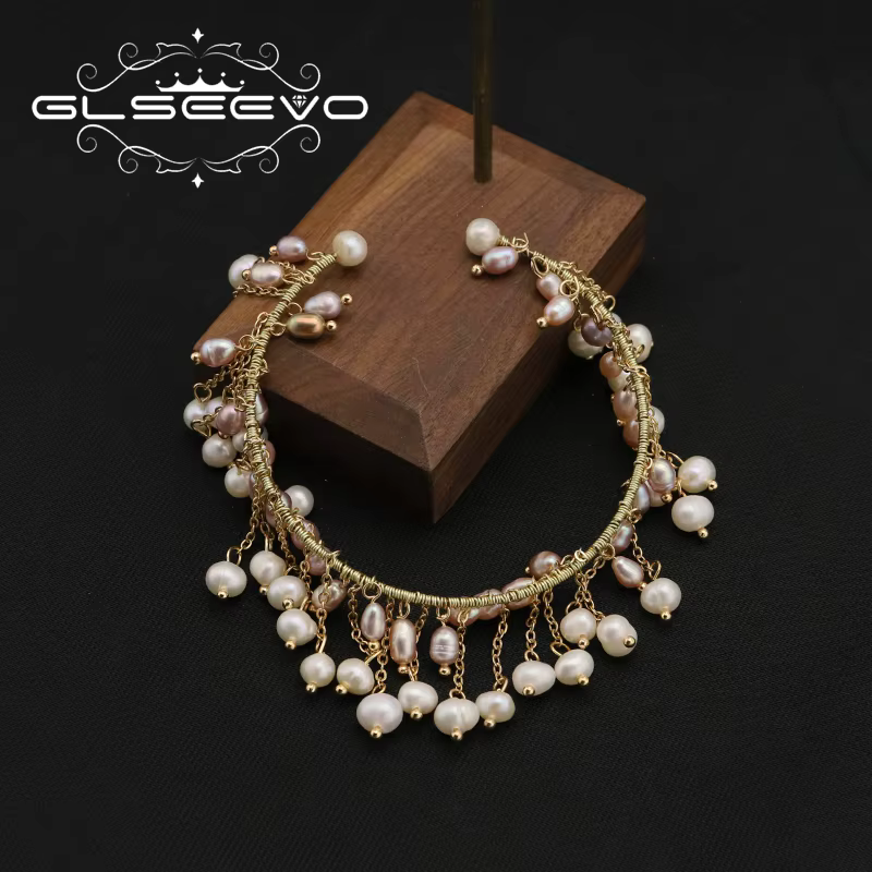 Bracelet pompon en perles de Tahiti