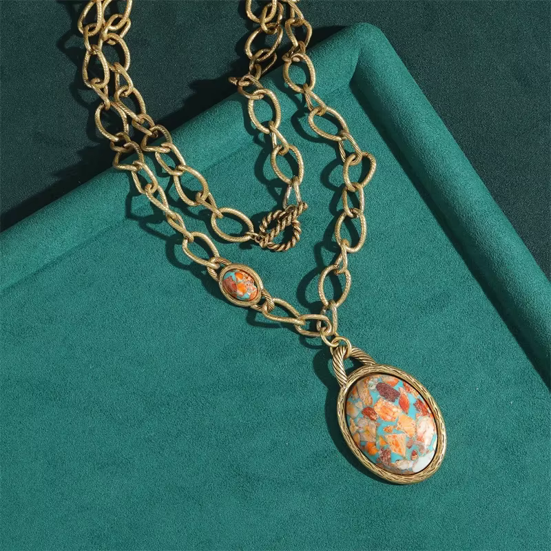 JOJewelry-Ensemble de boucles d'oreilles à clip ovales vintage pour femmes