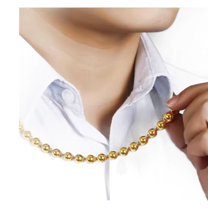 Collier vietnamien en or sable pour hommes et femmes