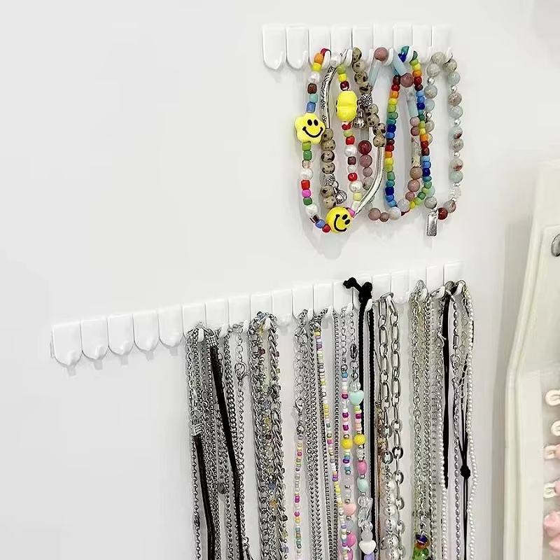 Crochets d'affichage de stockage de bijoux muraux