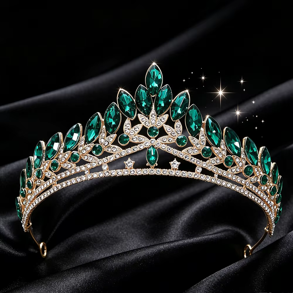 Diadème de mariée baroque à coupe marquise