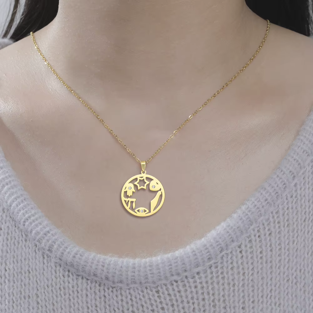 Collier Symboles Judaïques : Chai