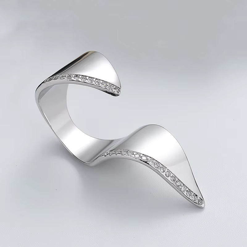 KOFSAC nouvelle mode exagérer main bijoux dame personnalité irrégulière 925 bagues en argent Sterling pour les femmes accessoires de fête cadeau