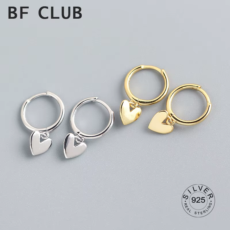 Boucles d'oreilles à pampilles en forme de cœur pour femmes