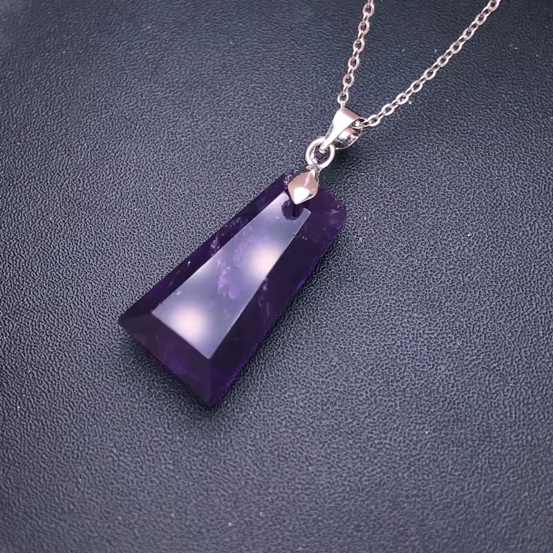 Collier pendentif en pierre précieuse naturelle Alanding Yst pour femme