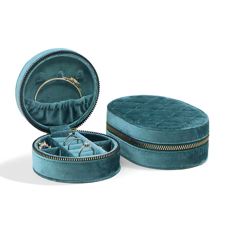 Mini boîtes à bijoux portables de voyage