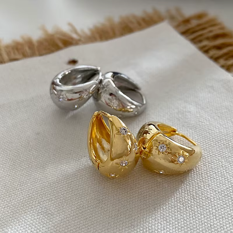 Boucles d'oreilles en acier inoxydable pour femmes et filles