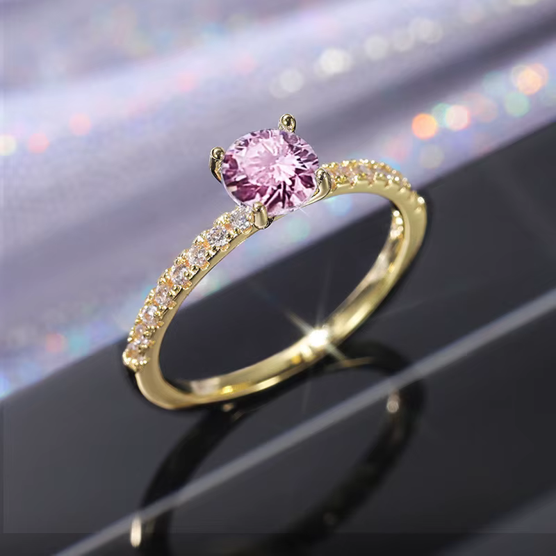 Huitan – bague de mariage en zircone cubique pour femmes