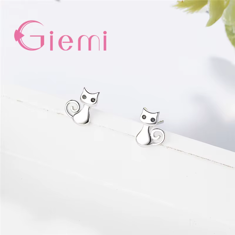 Boucles d'oreilles en argent regardé 925 pour femme