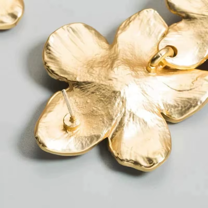 Boucles d'oreilles rétro en alliage pour femmes