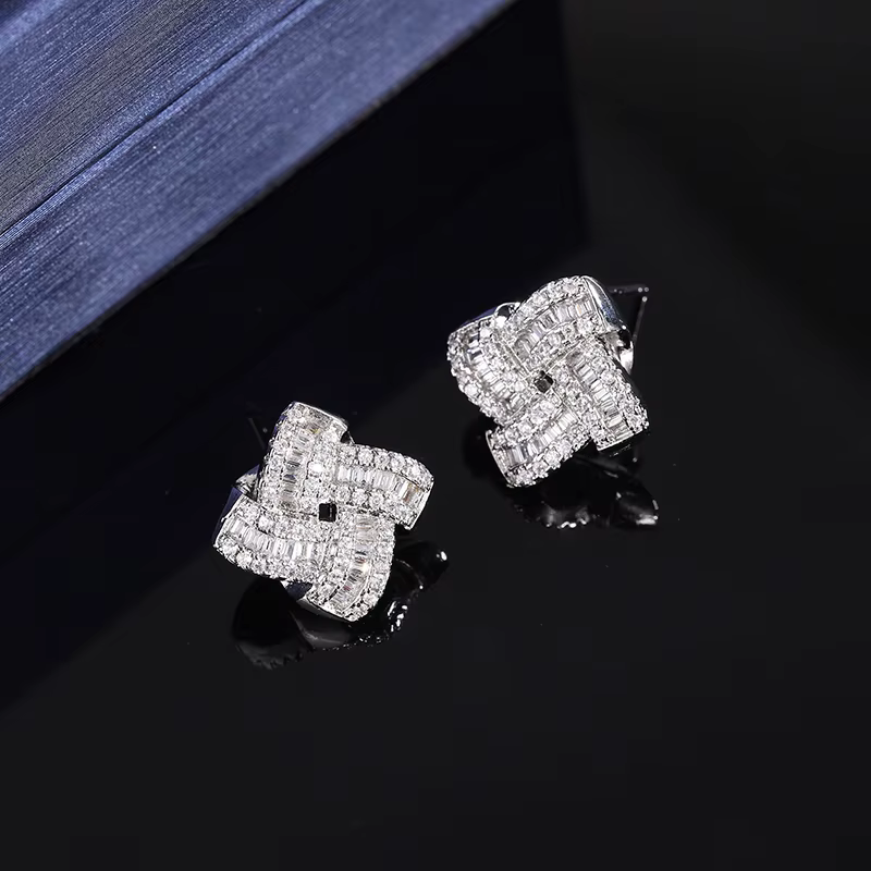 Boucles d'oreilles plaquées argent 925 pour femmes