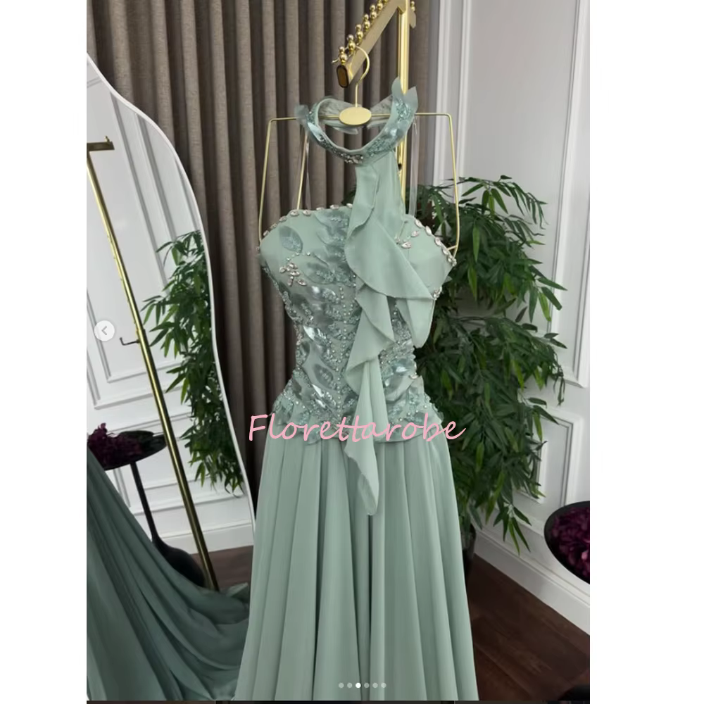 Robe de soirée élégante en mousseline de soie