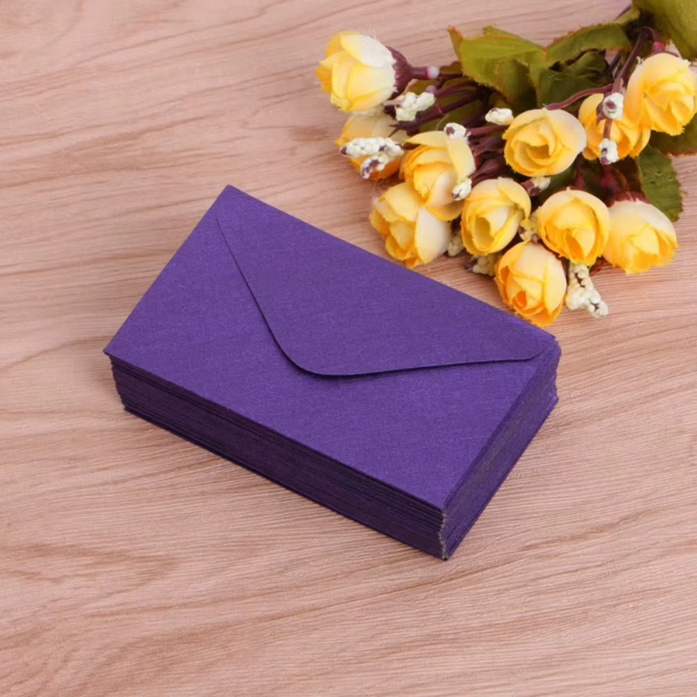 50 pièces/paquet de cartes de Message rétro de mariage