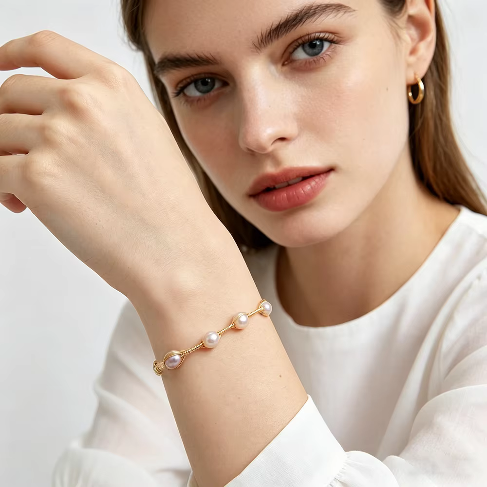 Bracelet de perles d'eau douce pour femmes