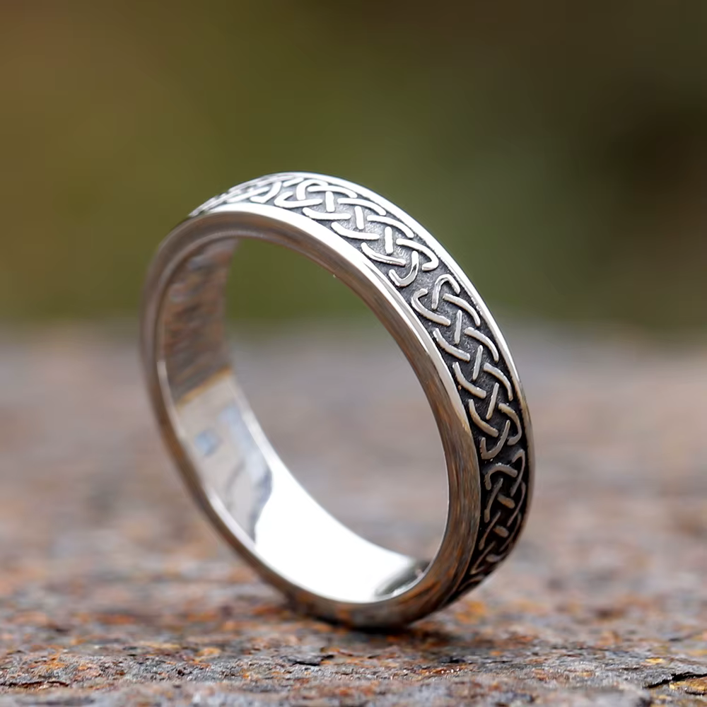 Bague de couple pour amoureux viking pour hommes et femmes