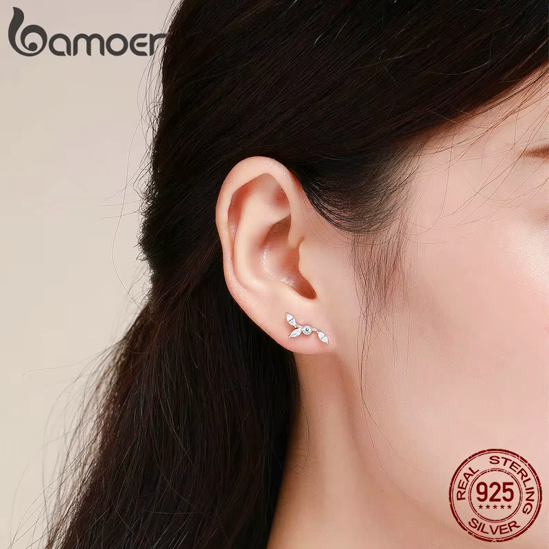 Boucles d'oreilles Bamoer en zircon