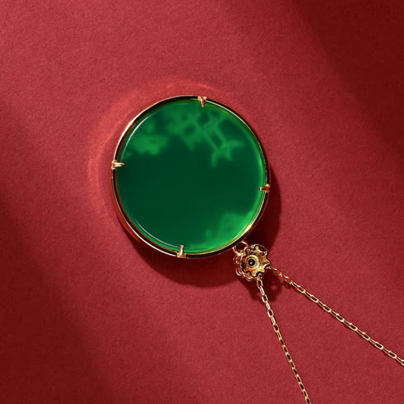 Collier rond incrusté de cristal vintage pour femme