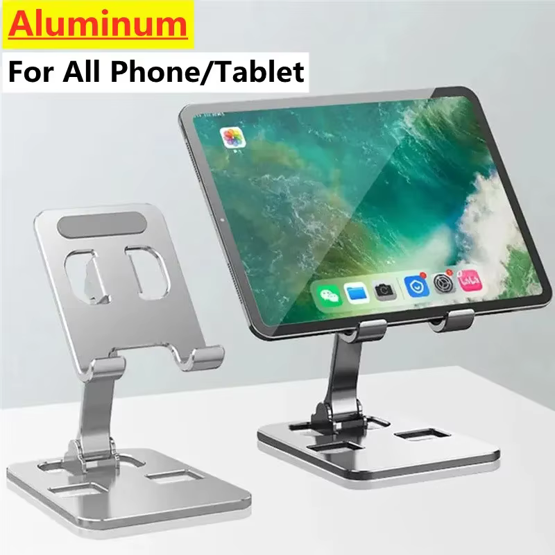 Support de téléphone de bureau pliable universel en alliage d'aluminium