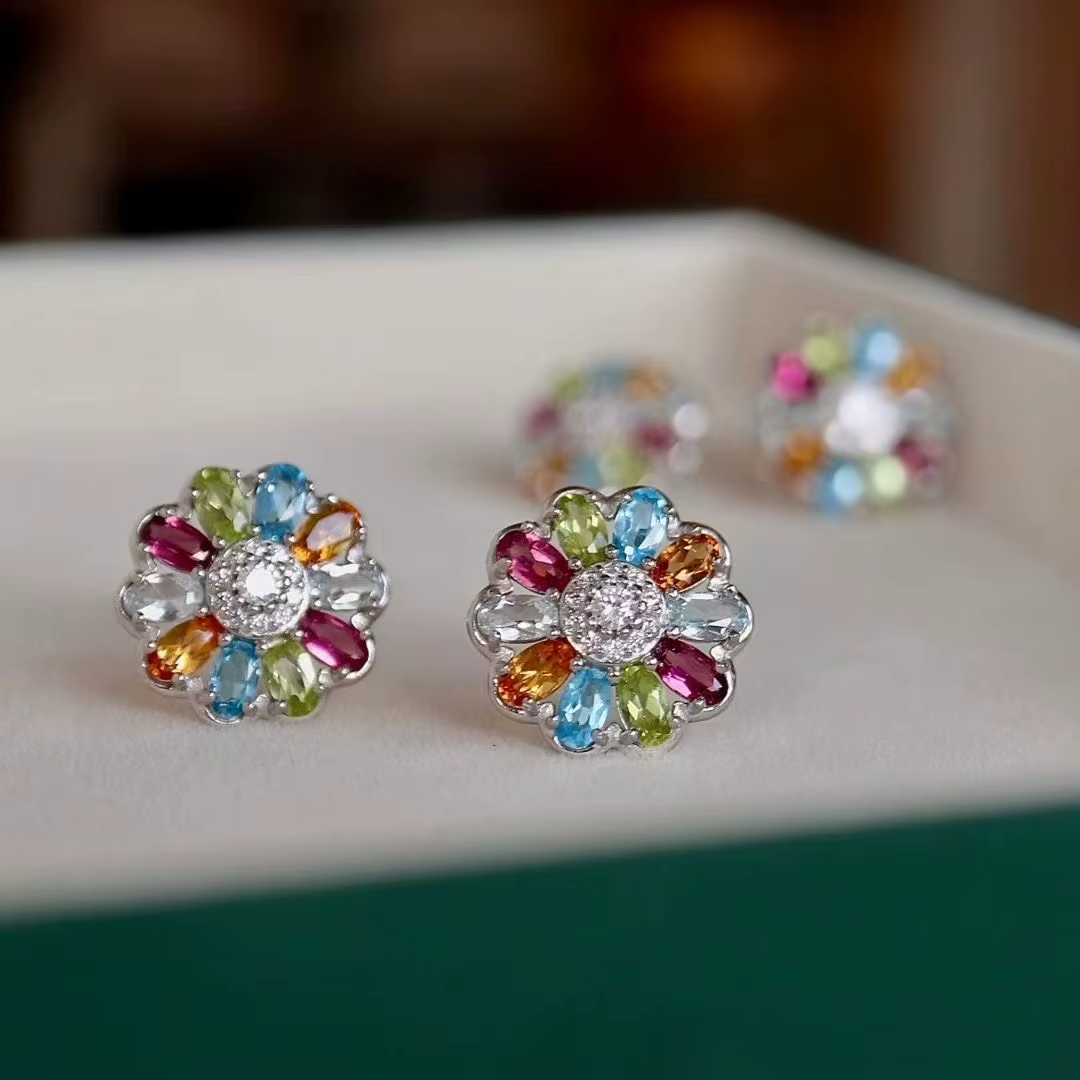 Boucles d'oreilles de luxe certifiées en argent 925