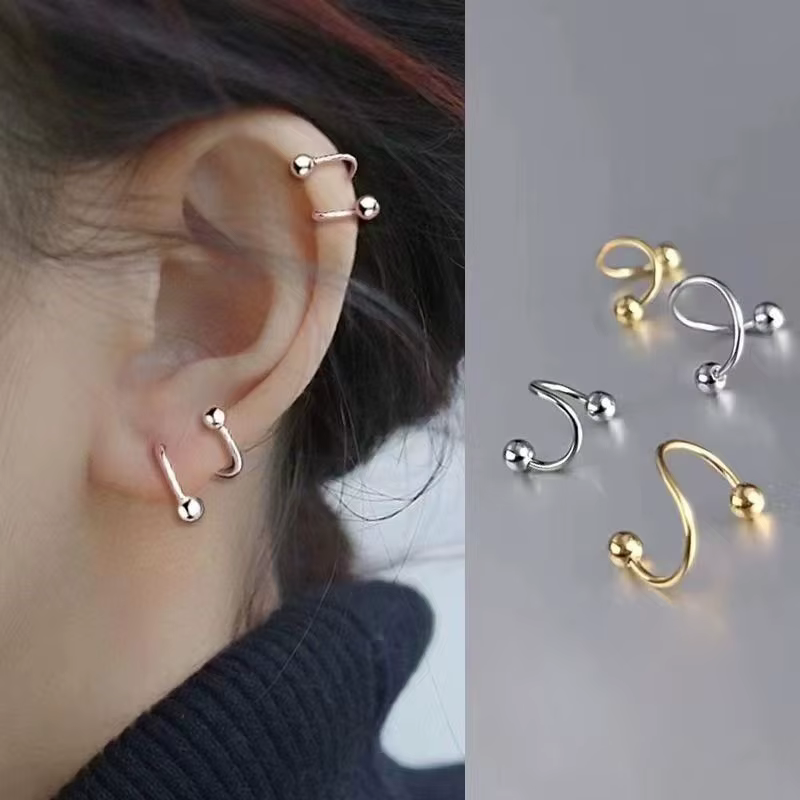 Boucles d'oreilles en spirale pour femmes