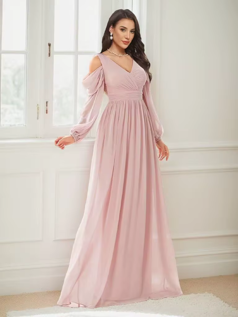 Robes de demoiselle d'honneur à épaules dénudées pour femmes