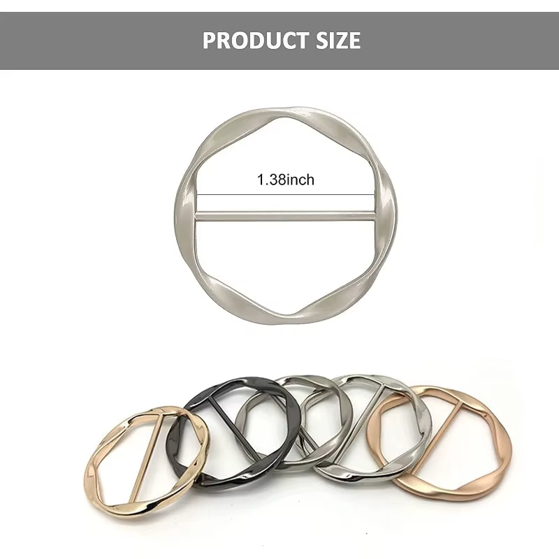 Lot de 5 clips pour écharpe et col de T-shirt