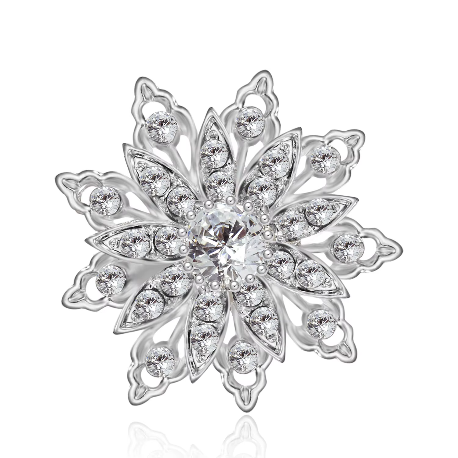Broche broche bijoux nouvelle mode rétro femmes mode fleur broche cristal strass bijoux pour mariage rencontres fête accessoires