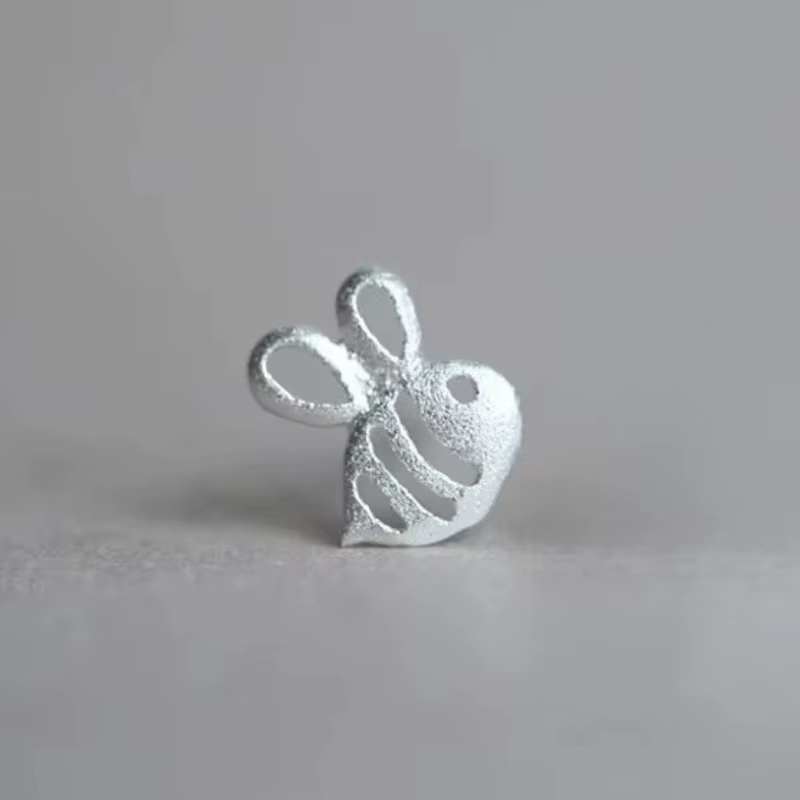 Boucles d'oreilles abeille en argent Sterling 925