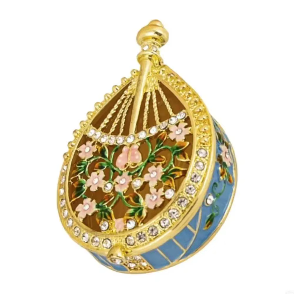 Boîte à bijoux en émail peinte à la main
