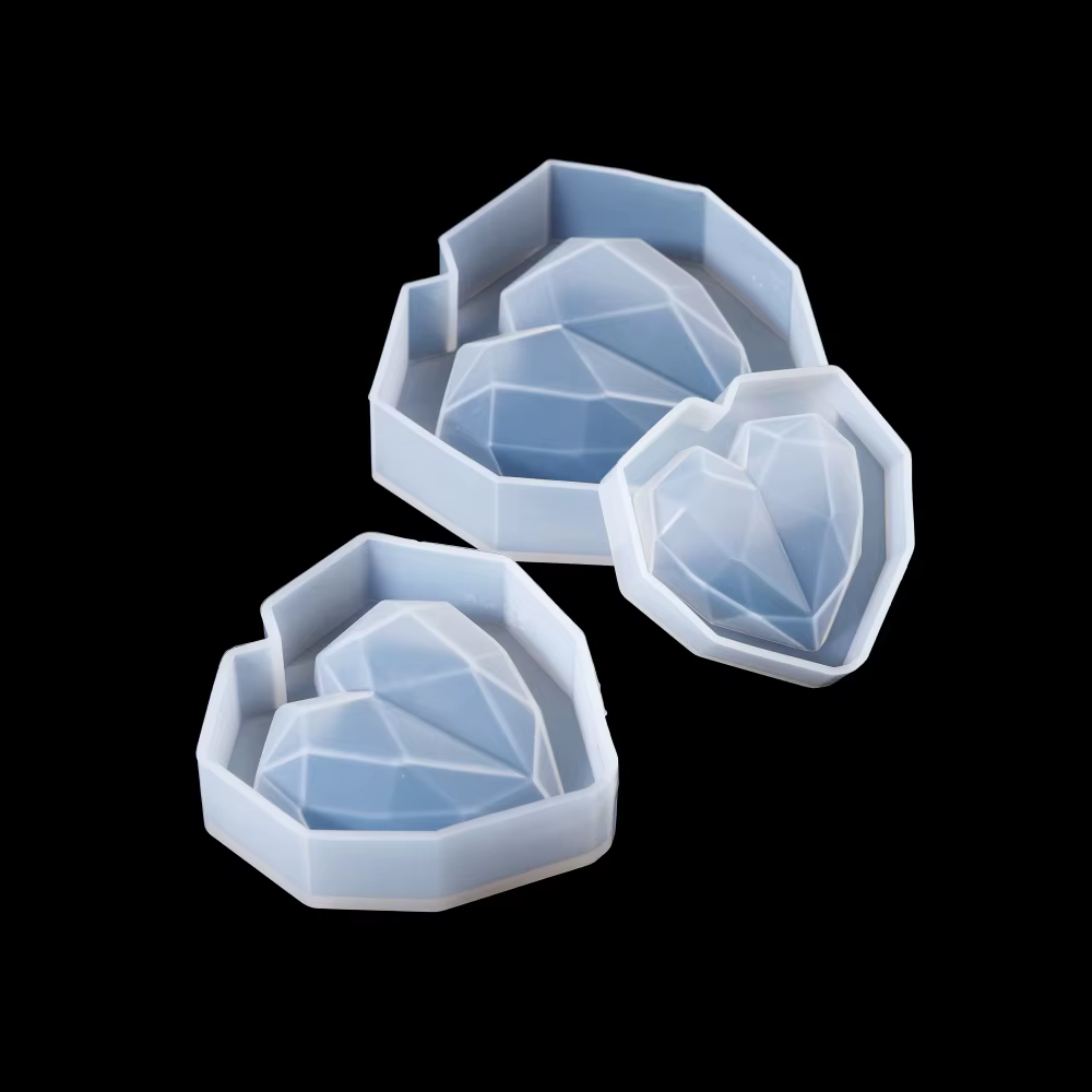 Moule en silicone 3D en forme de coeur