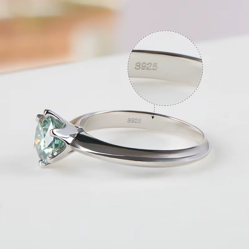Bague Moissanite certifiée GRA VVS1