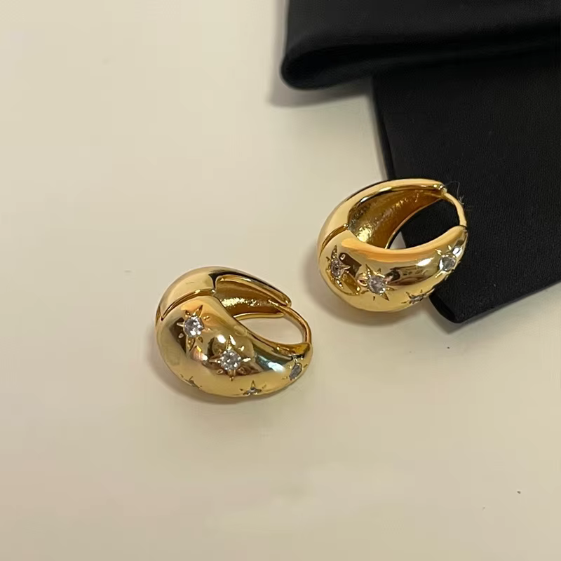 Boucles d'oreilles en acier inoxydable pour femmes et filles