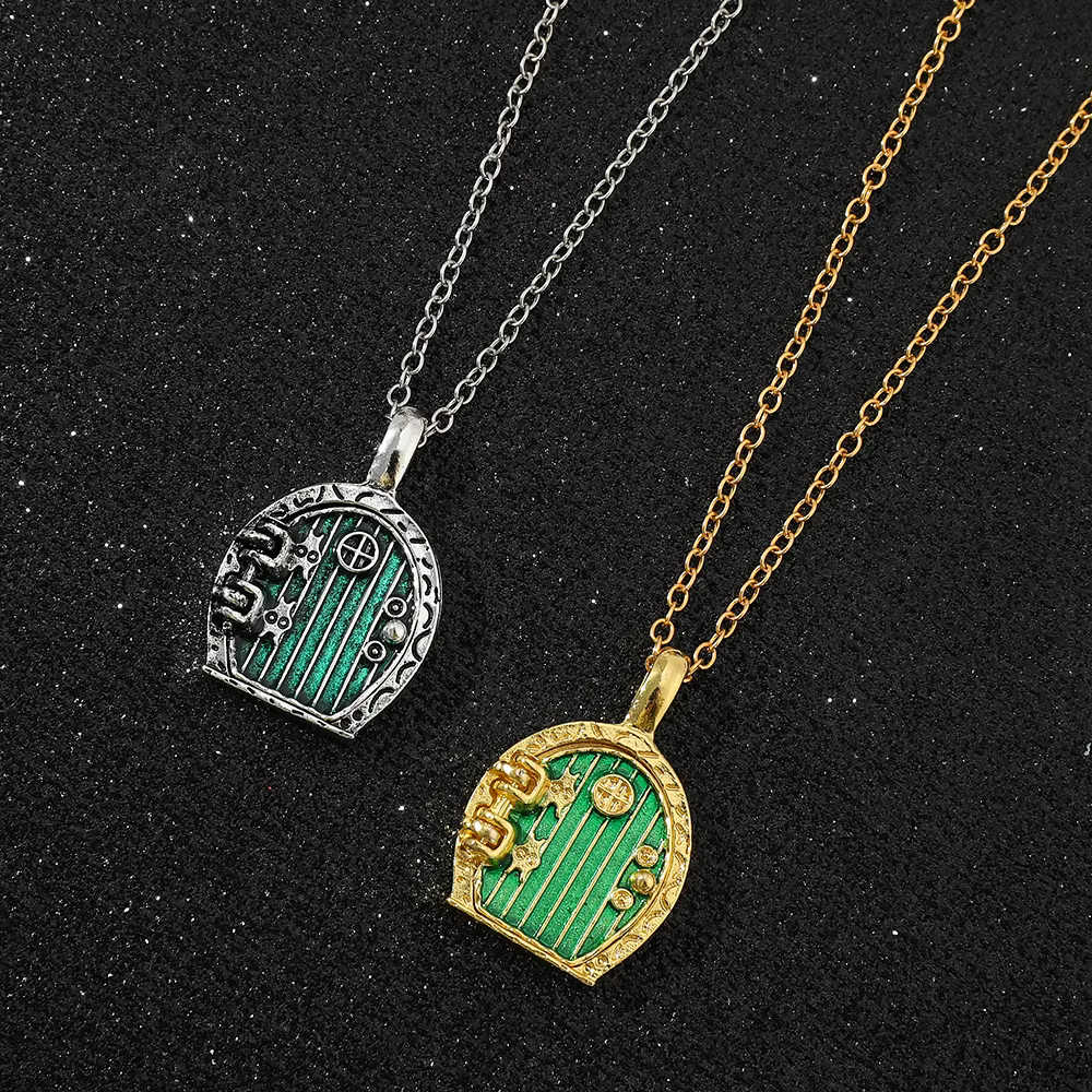 Collier de porte Hobbit du Seigneur des Anneaux – Pendentif bicolore